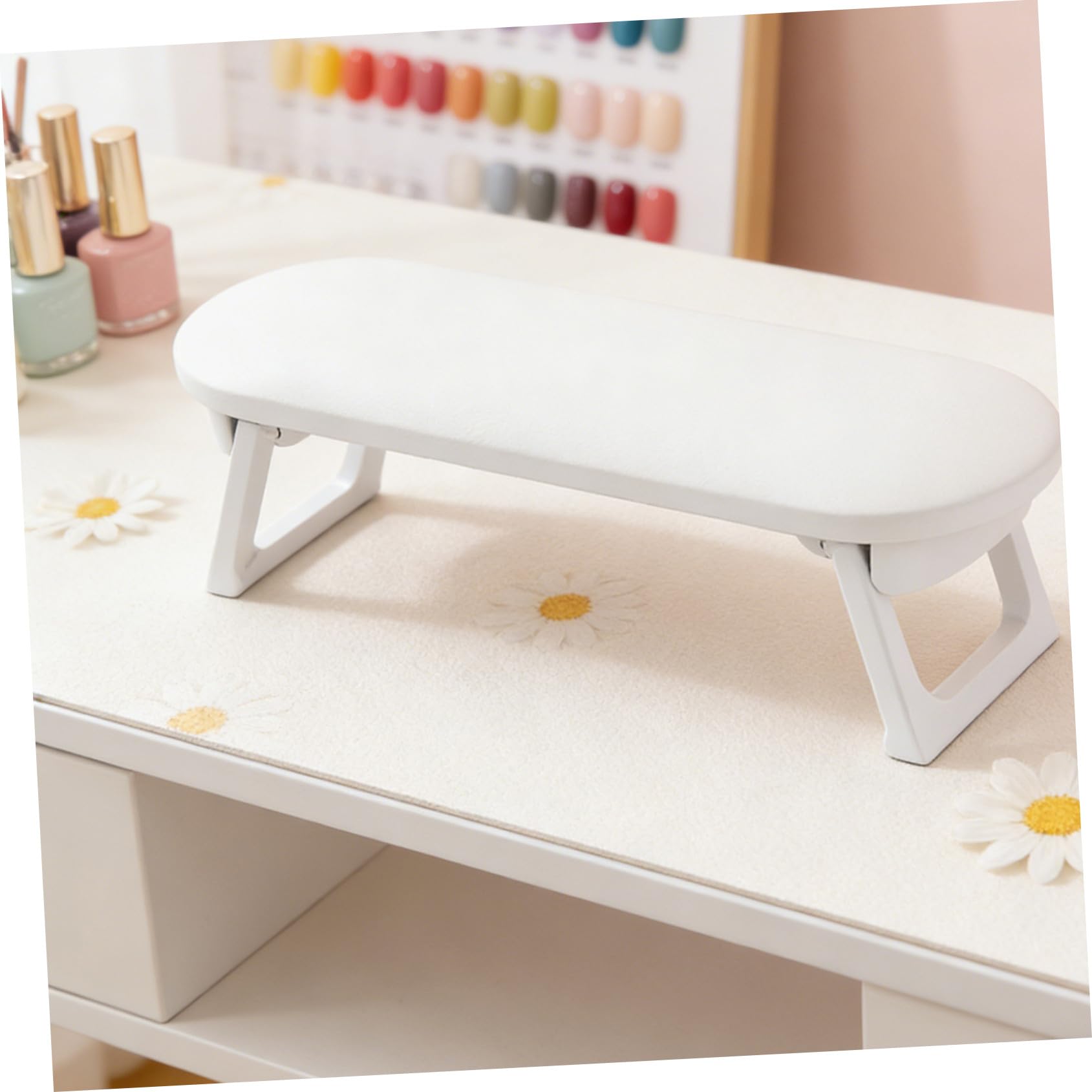 Cuscino Supporto Braccio Manicure Bianco in Plastica