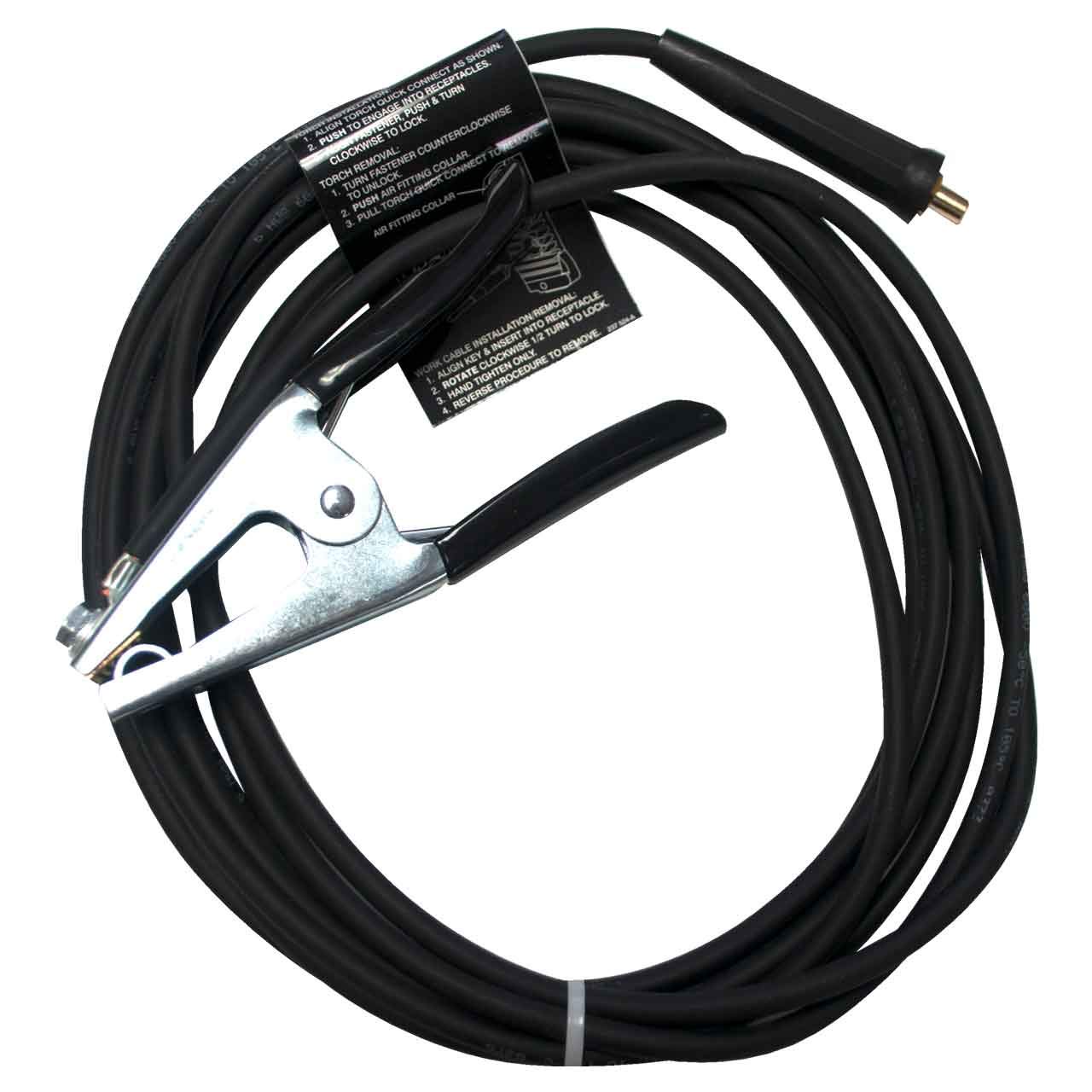 MILLER 234838 Cable, Work 20 Ft with Male (Dinse-Type) Connector