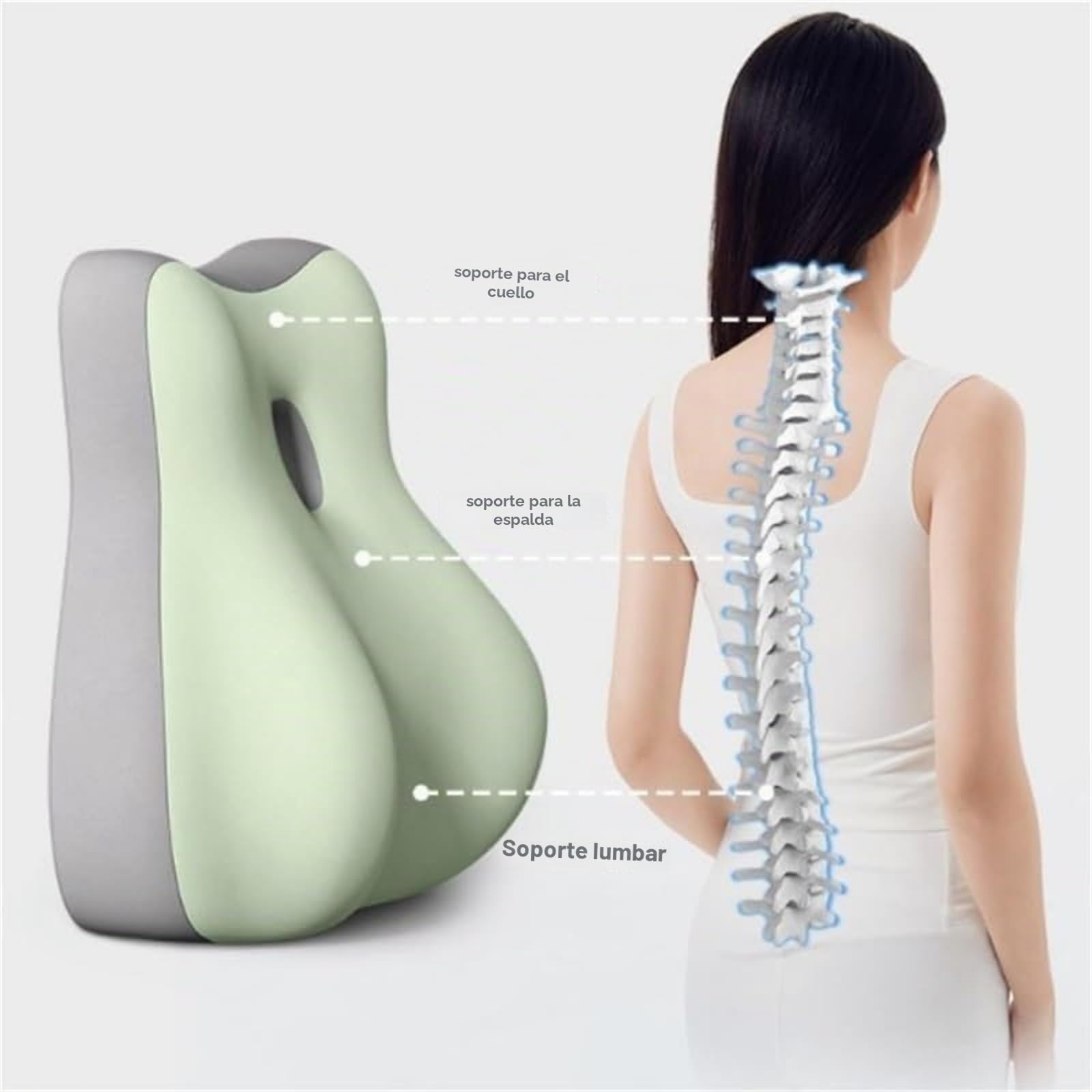 Cojín de glúteos para parejas para mujeres embarazadas, diseño resistente, adecuado para uso doméstico, estilo moderno y simple, ideal para sentarse y acostarse (gris)