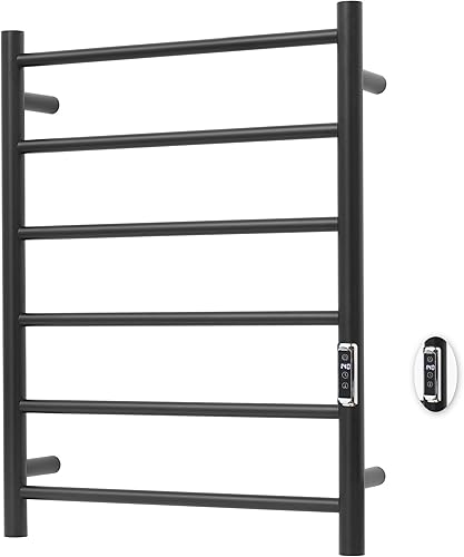 Miniatura 10 de Toalleros térmicos para baño, calentadores eléctricos de toallas para montar en la pared con temporizador y control de temperatura, calentador de