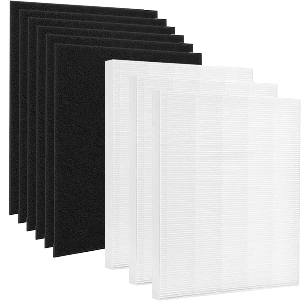 C545 Replacement Filter S for Winix: 3 H13 Ture HEPA and 6 Carbon Pre-filter for home - Part# 1712-0096-00 2522-0058-00
