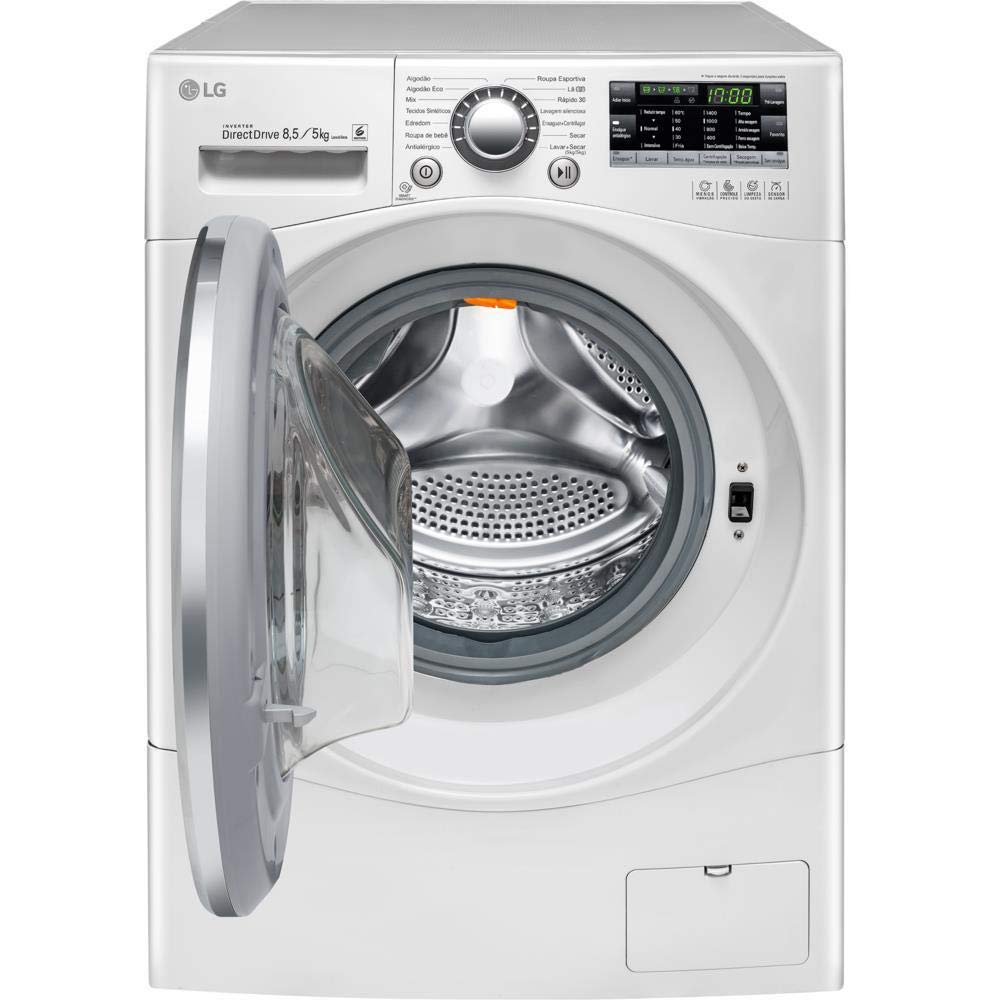 Lava e Seca LG Prime Big Door Branca 8,5 kg 110V WD1485ATB