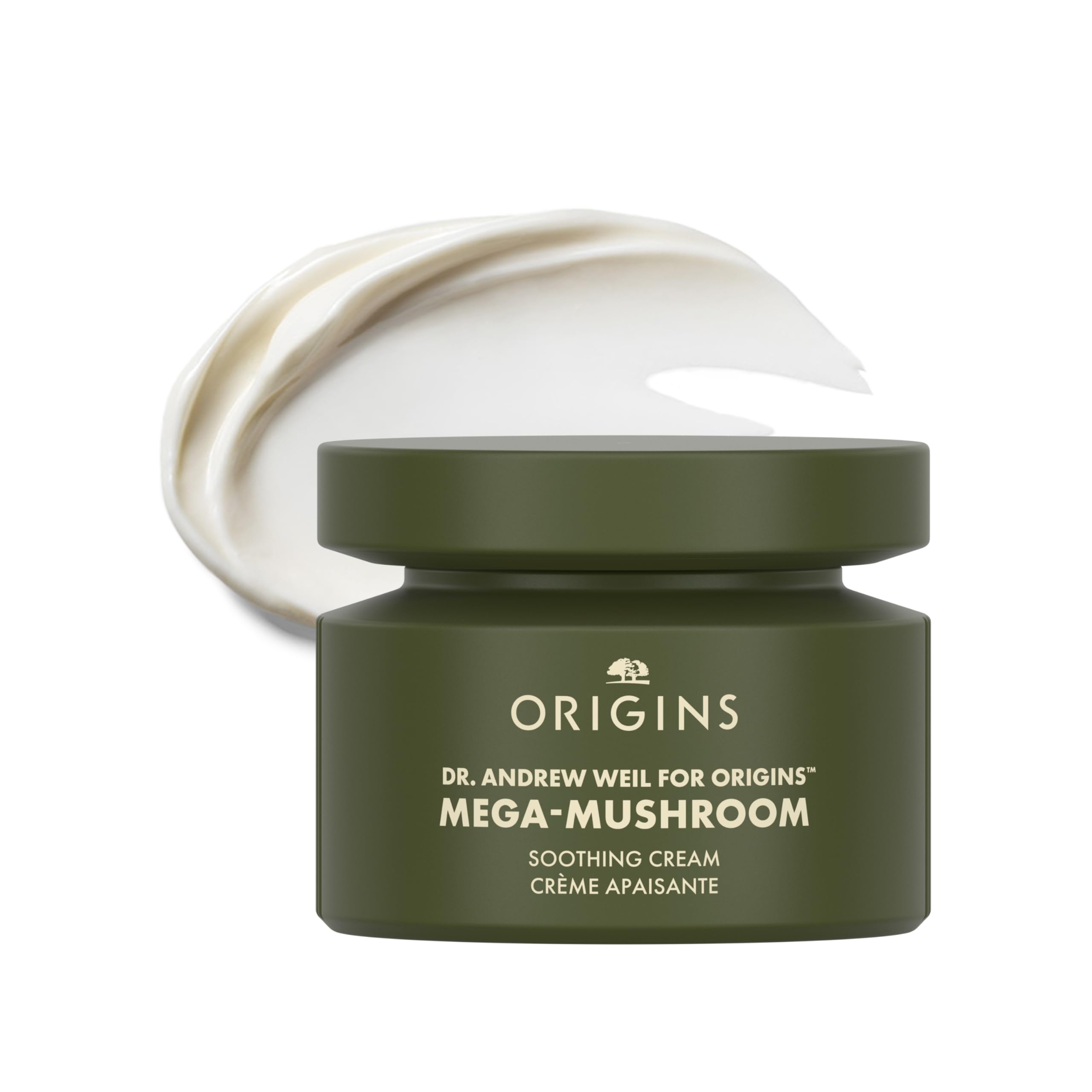 Origins Mega-Mushroom Soothing Cream | Visibly Soothes Skin | With Reishi Mushroom, 1.7 Fl Oz
