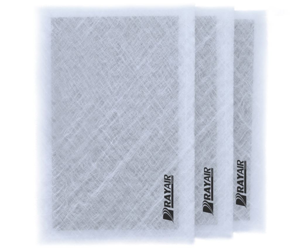 RAYAIR SUPPLY 20x30 Replacement Filter Pads Designed to Fit MicroPower Guard Air Cleaner 20x30 Refills (3 Pack) White