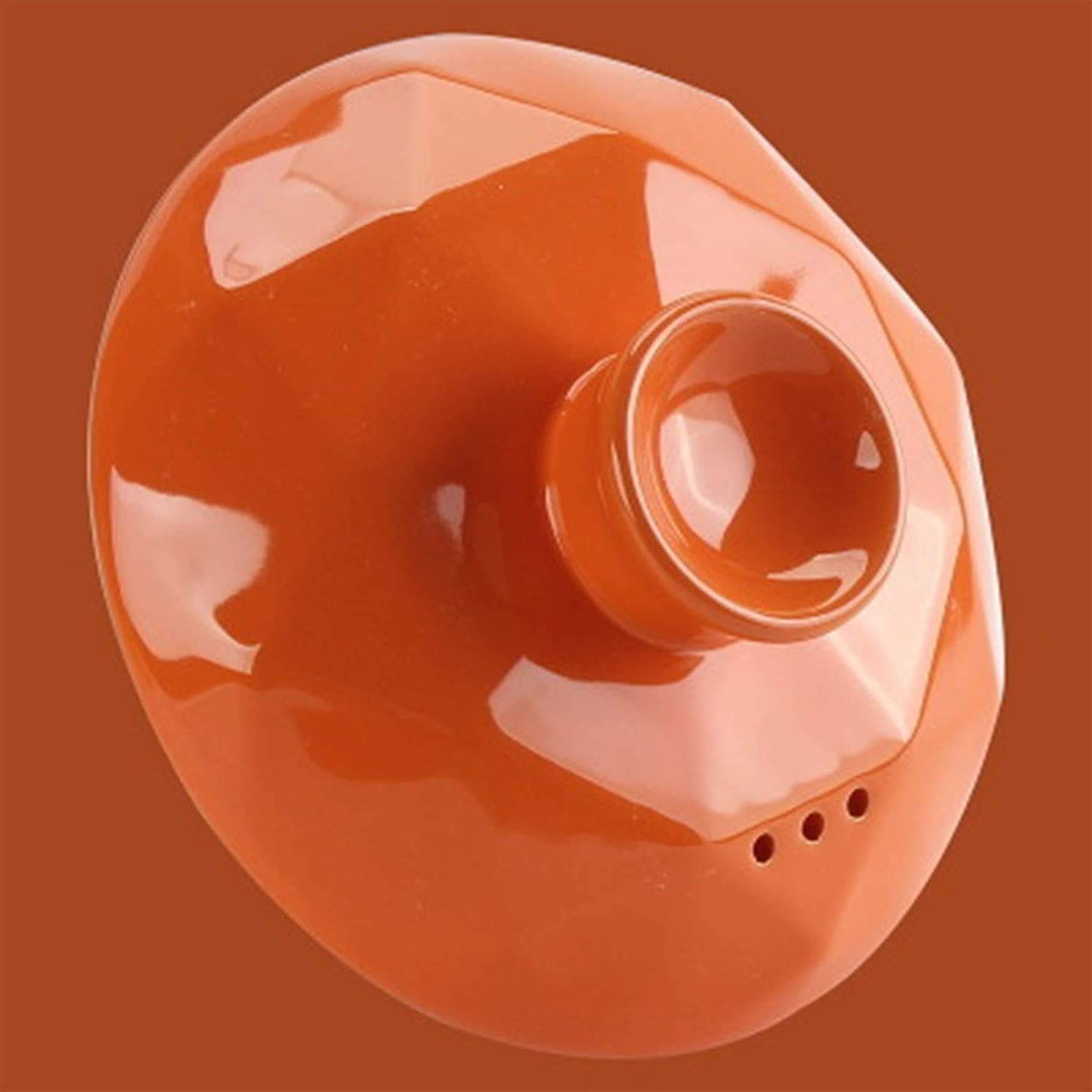 Ceramiczny garnek do gulaszu z pokrywką premium miska na parę kubek do gotowania na parze do domu kuchni leczniczych zioła ptak gniazdo tonic, nadaje się do piekarnika (Kolor: Pomarańczowy, rozmiar: 2,5 l)