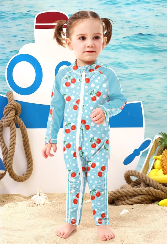 BesserBay Baby Rashguard UPF 50+ - Bañador de manga larga con cremallera (0-36 meses)