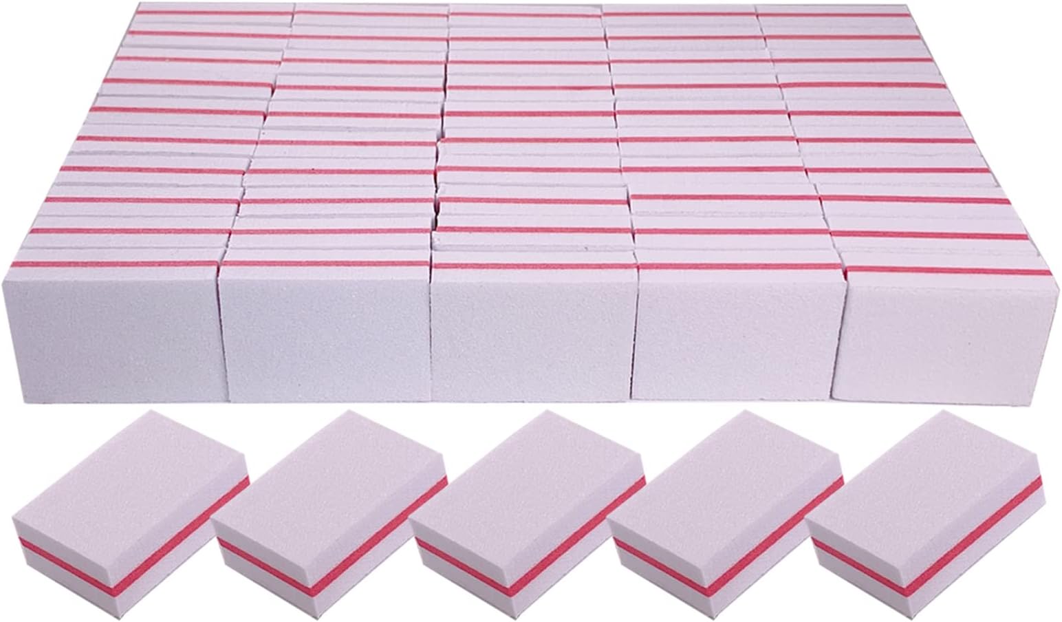 Nail Buffers (50 Pack), Mini Buffer Block Nail File for Acrylic Nails and Natural