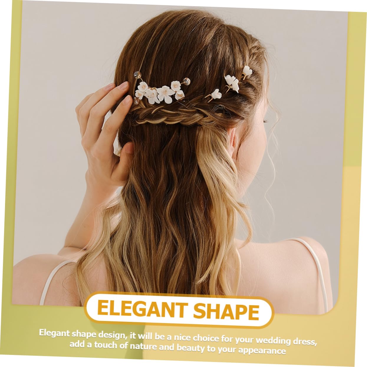 MAGICLULU 12 Stk Blumen seithaar kamm Haarspangen Haarklammer hair clips comb Haarnadel haarschmuck Frauenhaarstock Blumenhaarstab für Frauen Hanfu Brötchen die Blumen Stift Braut Keramik