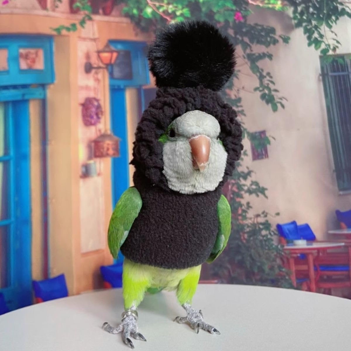 Cute Bird Costume, Parrot Cosplay Photo Prop, Bird Cloth for Party Holiday, Halloween Christmas Bird Costume Funny Parrot Coat Apparel for Parakeets Cockatiel Conure African Grey (with Diaper,S)