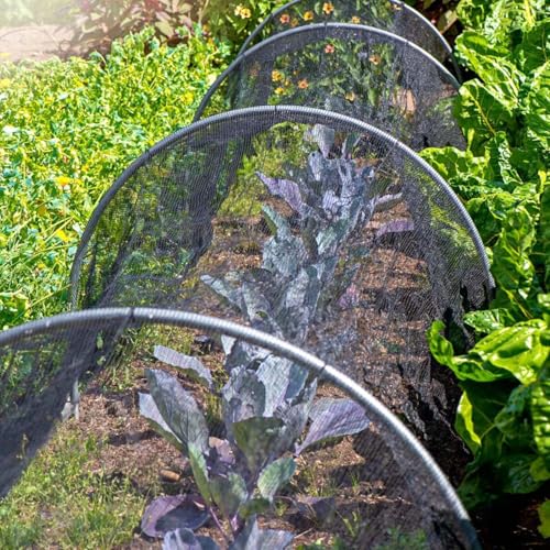 39x10Ft Mosquito Netting Garden Mesh Netting,Fly Bird Net Barrier Hunting Blind Plant Protecting Net, 3x12m Black - Image 6