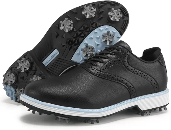 THESTRON Women Professional Golf Shoes Spikes Golf Sport Sneakers Female Outdoor Sports Shoes Golf Walking Sneakers with Spikes