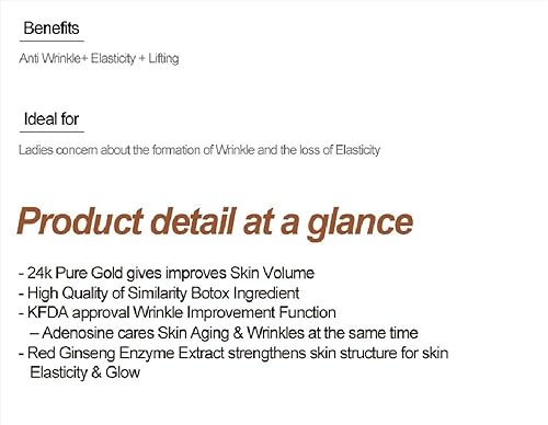 Miniatura 4 de BOTONIX - Crema natural antiedad de oro de 24 quilates y 8 péptidos para levantamiento facial y reafirmante con 1 paquete de papel secante