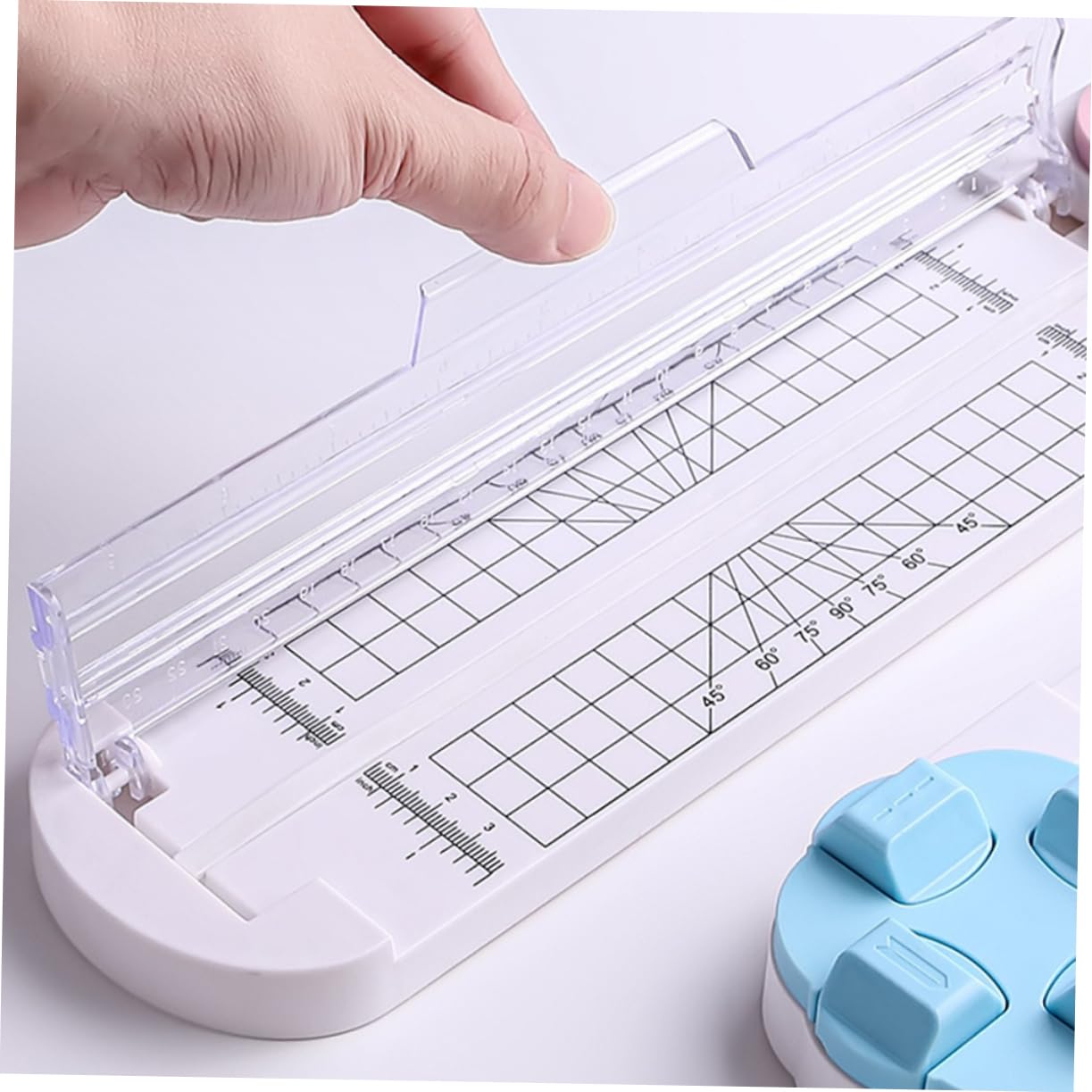 Massicot pour Scrapbooking, Coupe-papier de Précision, Léger, Opération Sûre, pour Papier D’emballage et Loisirs Créatifs, 2 Pièces