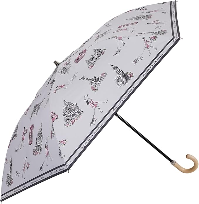 Amazon | アクアスキュータム AQUASCUTUM 日傘 折りたたみ 完全遮光