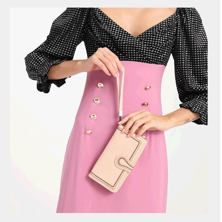 Designer Women's Wallet Long Multi-card Position Clutch Female Multi-function Coin Purse Card Holder(D)4