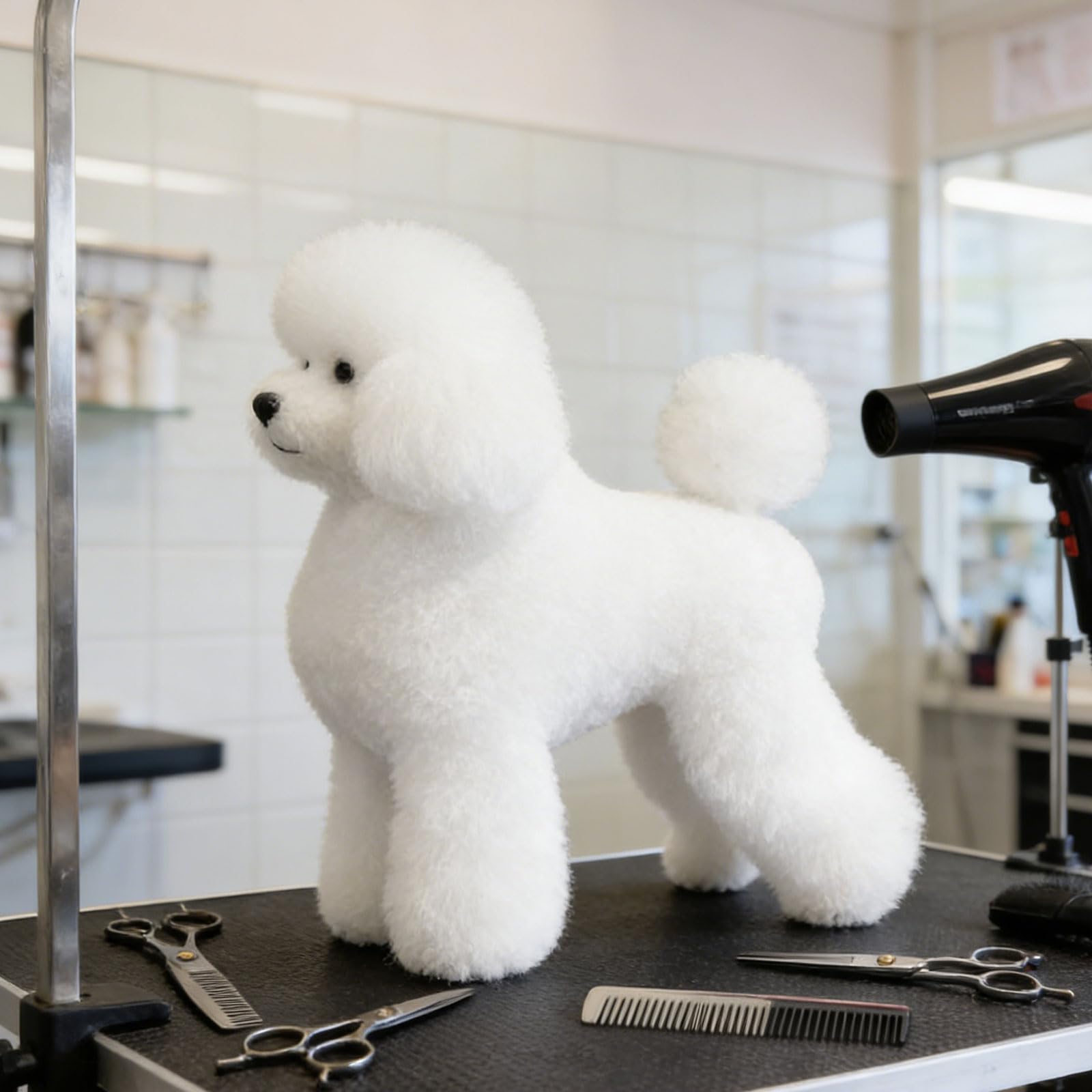 Modello di pratica di toelettatura del barboncino sintetico o telaio per addestramento Pet Grooming Practice Dog Model