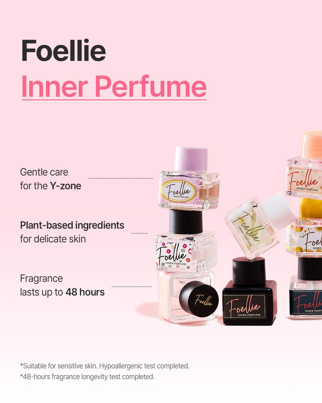 Foellie Inner Perfume, Feminine Wash 2-Pack Set (Fatale Rose & Bijou)