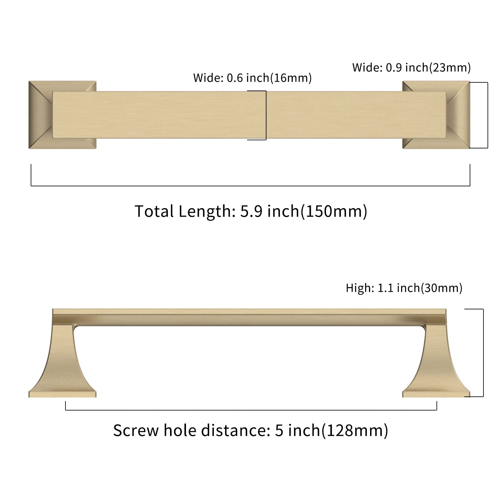 9BUILD 10 maniglie per armadietti da cucina in oro spazzolato, maniglie per armadietti da cucina, maniglie dorate, maniglie per armadietti, cassettiere, maniglie in ottone
