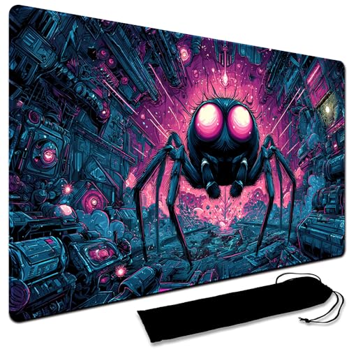 Image of MTG Playmat,With Waterproof Storage black Bag Szie 60 x 35CM , With Zone MTG playmat Stitched Edges Game Play Mat Trading Card Game Playmats TCG Game Mat (No Zone,1)