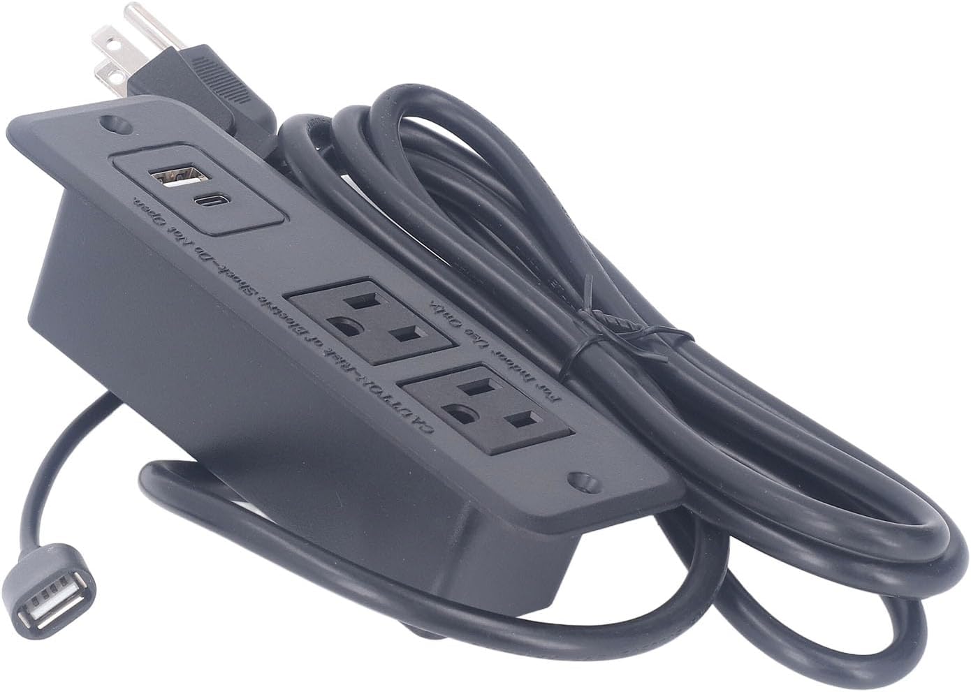 TOPINCN Recessed Power Strip Plug Strip Socket Outlet Plug for Quick for Hidden Black for Table for Table Table Connectors