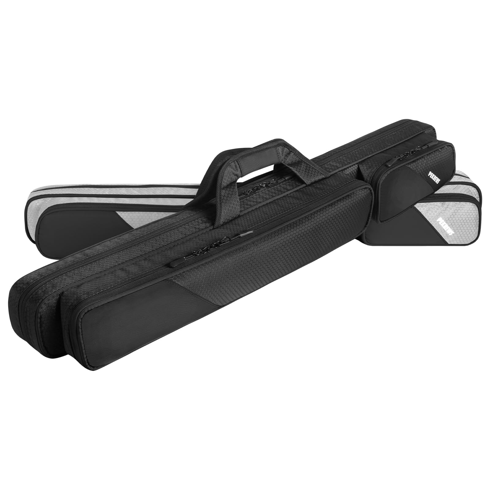 PEKREWS Black and Grey/Black 2x2 Pool Cue Case