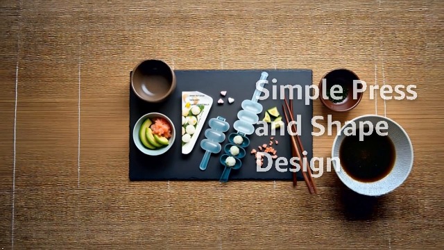 Amazon.com | BWESOO 2Pcs Blue Silicone Rice Ball Mold, Sushi