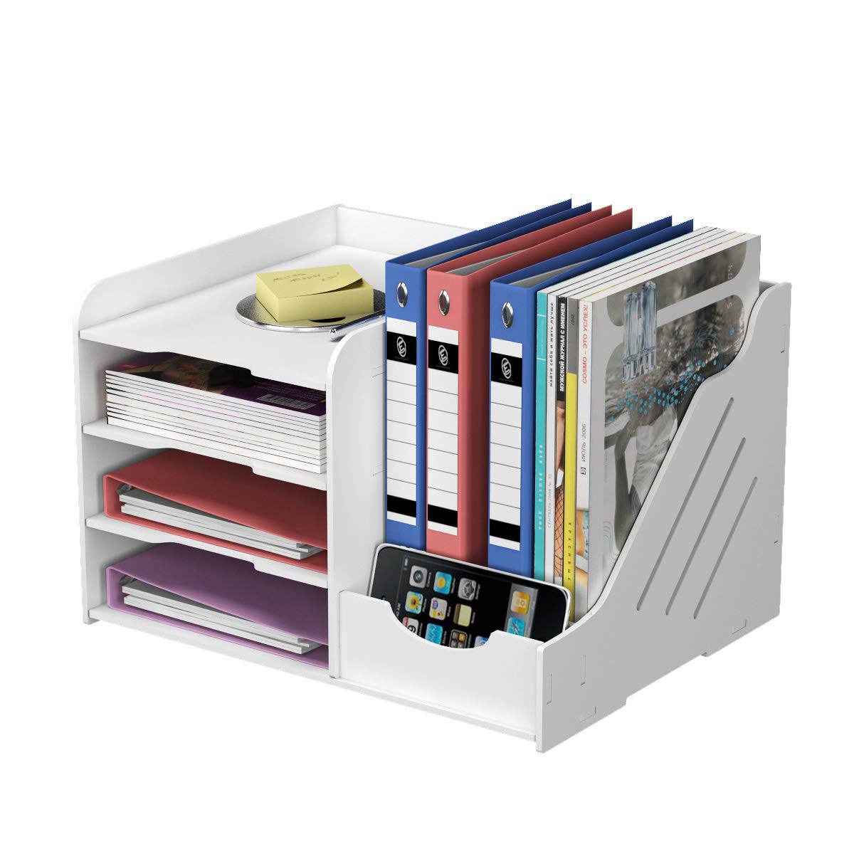Buy Natwind 4Tier Office White Desktop Organizer Paper File Rack with