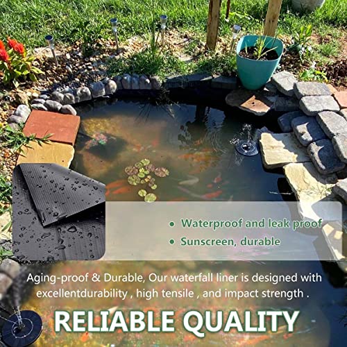 Tear-Proof Pond Liner For Small Ponds, Durability Hdpe Fish Pond Liners 5Mil, Anti-Uv Garden Pond Lining 10X16Ft 20X26Ft 23X23Ft For Artificial Lake, Anti-Storm Measures, Natural Looking Ponds ( Size #TOP2
