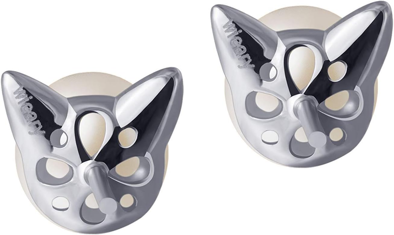 Wicary Cat Earrings Sterling Silver Pearl Earrings for Women Cat Stud Earring for Cat Lovers - Image 7