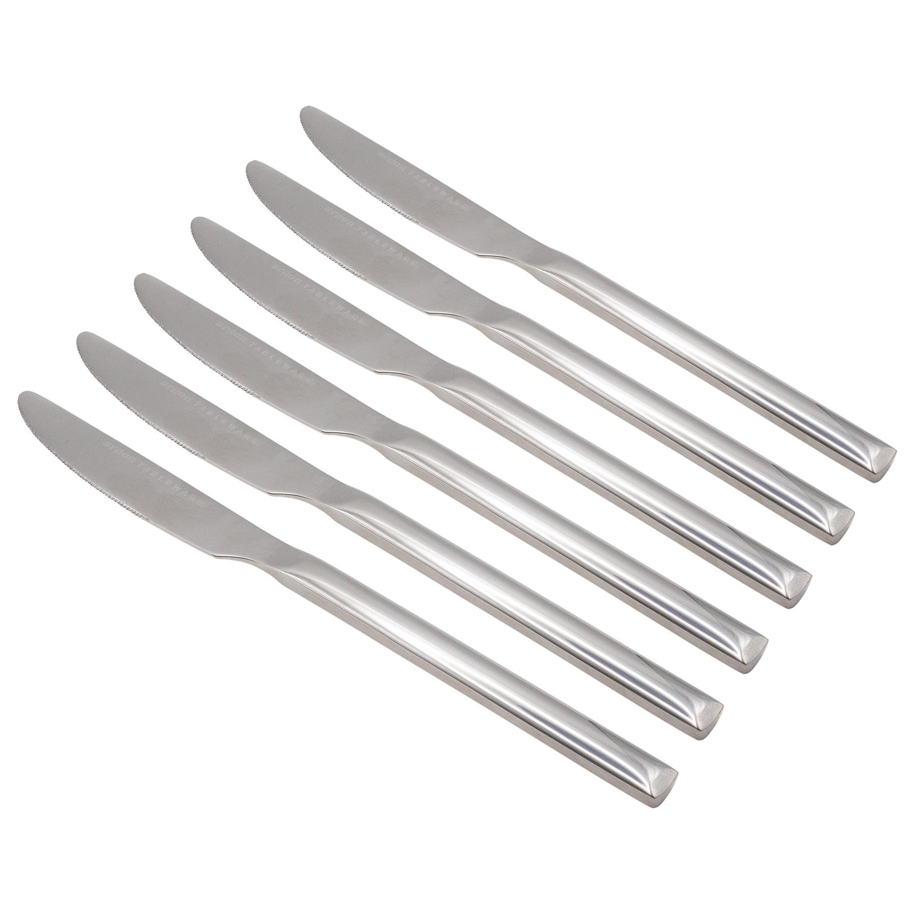 Argon Tableware 6 X Stainless Steel Dinner Knives