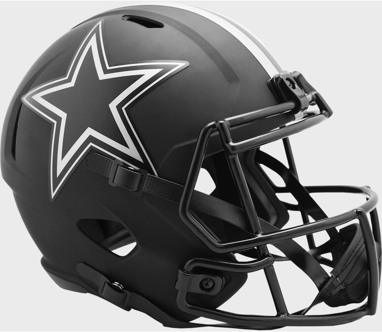 Dallas Cowboys Black Eclipse Riddell Speed Replica Full Size Helmet - NFL Replica Helmets