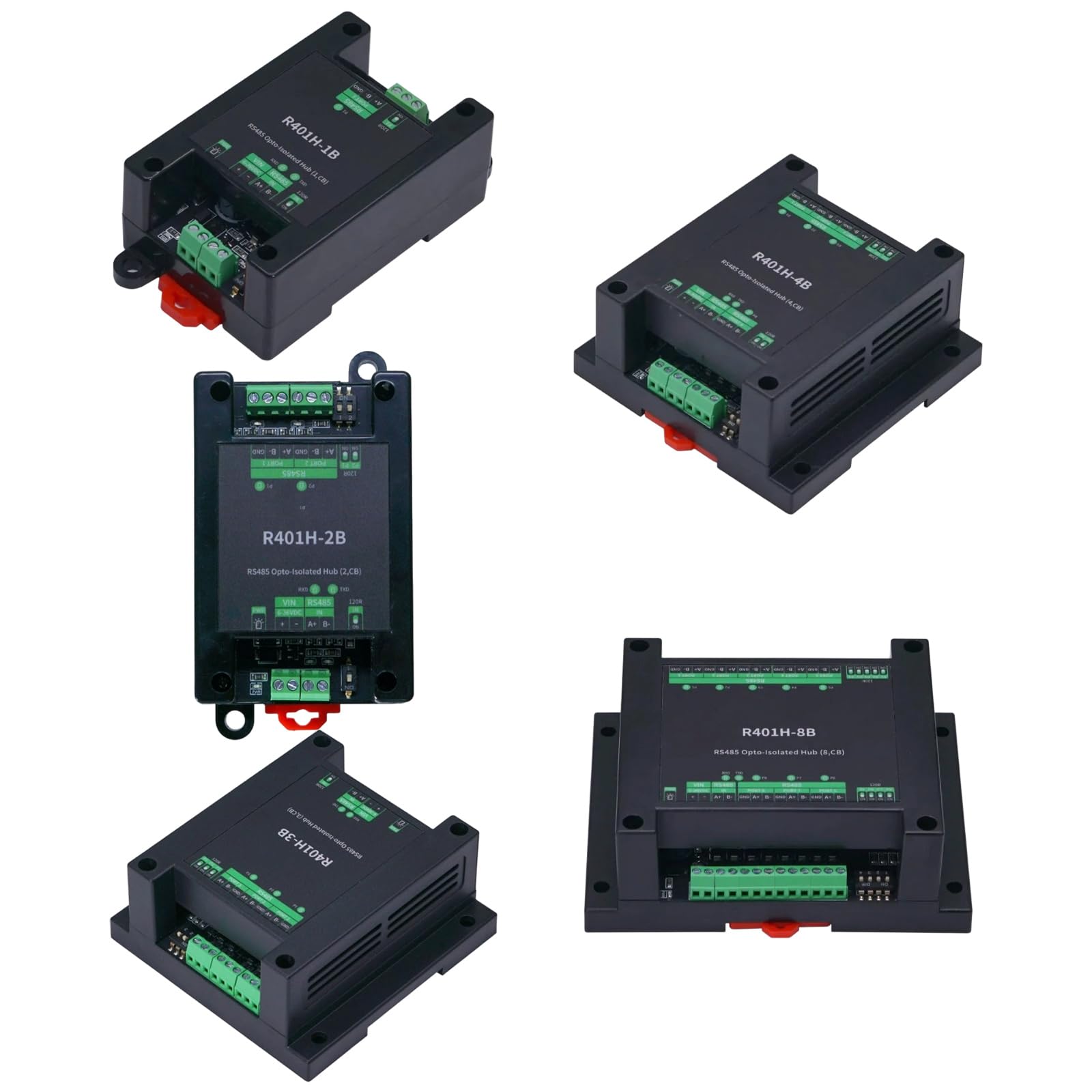 ordinarYone Hub seriale RS485 isolato otticamente Configurazione porte multiple e mezzo operativo per scambio sicuro di dati