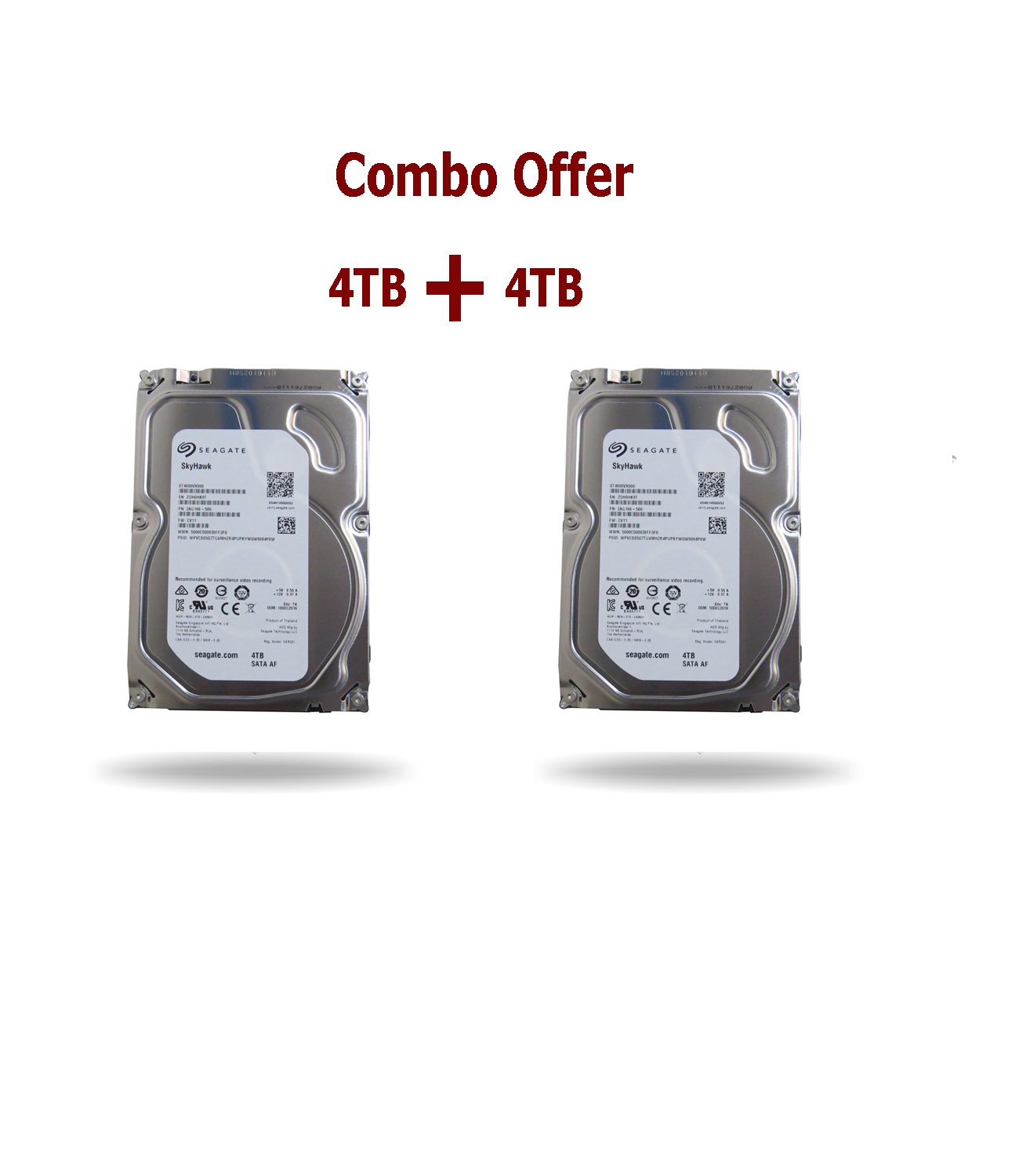 Seagate Internal Hard Disk Combo offer 4TB+4TB 1 year warranty use