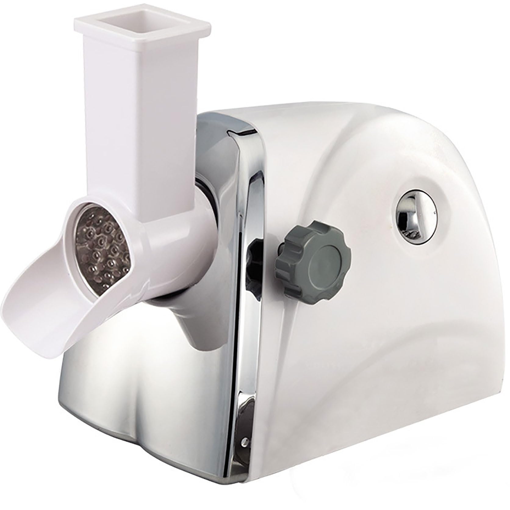 Zykuosus Commercial Electric Cheese Grater with 3 Drum Blades for Shredding Cheese, Vegetables, Nuts, and Carrots