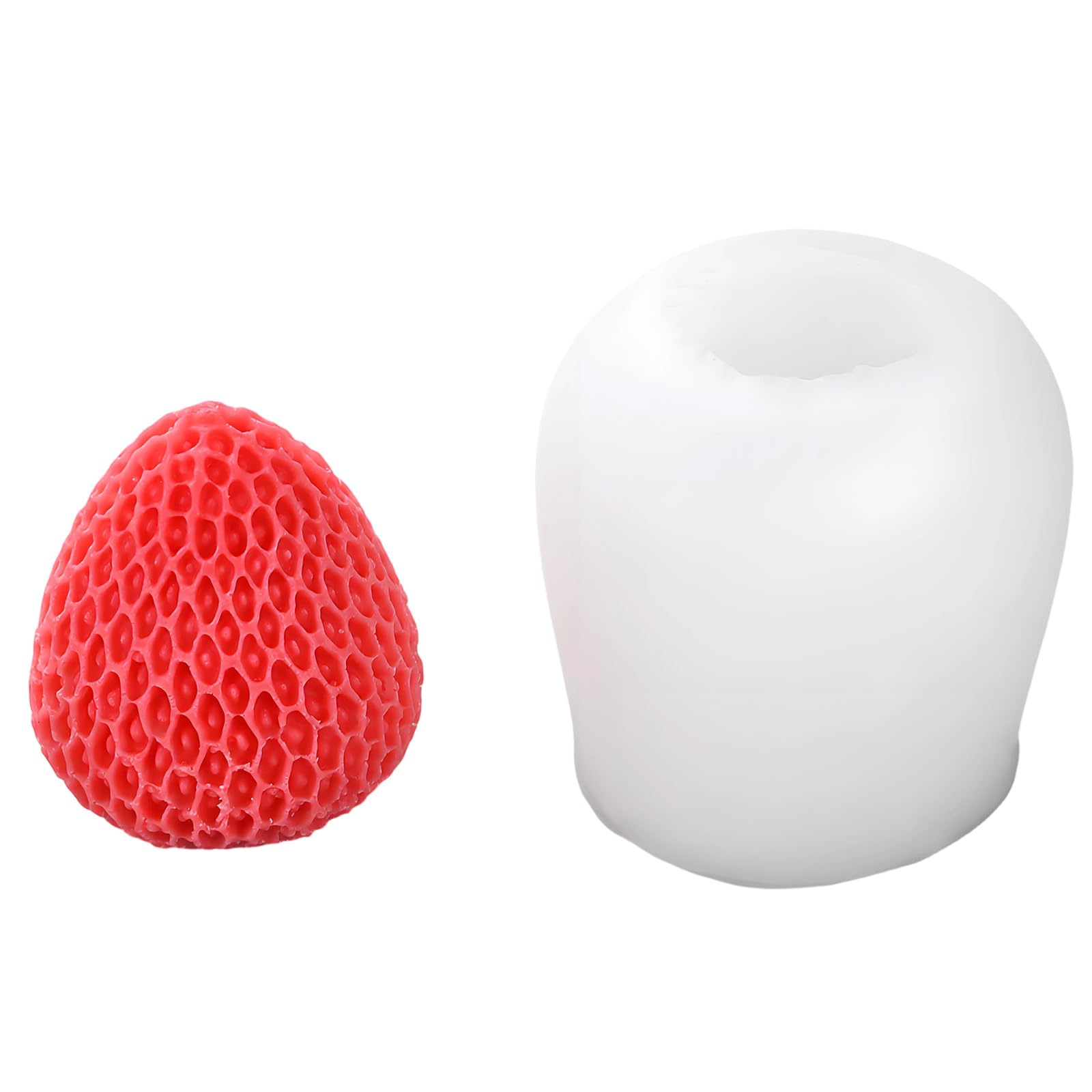 NMFLAB Silicone for Soap Making with Peach Durian Avocado Strawberry Themed Pattern Silicone Fruit