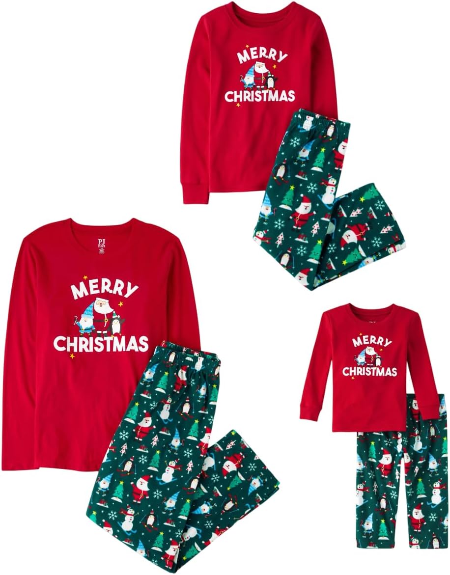 The Children's Place Baby and Family Matching Fleece Holiday Pajama Set