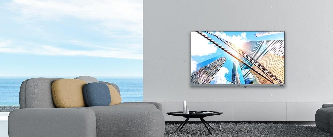 Coocaa 32R3G TV mounted on a living room wall