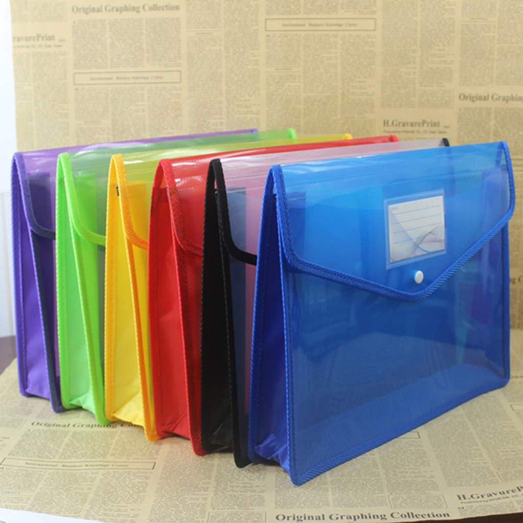 Zhichy A4 B4 Transparent File Folders Three-Dimensional File Bag Papers Pouch Folder for Office Home Business - Image 2