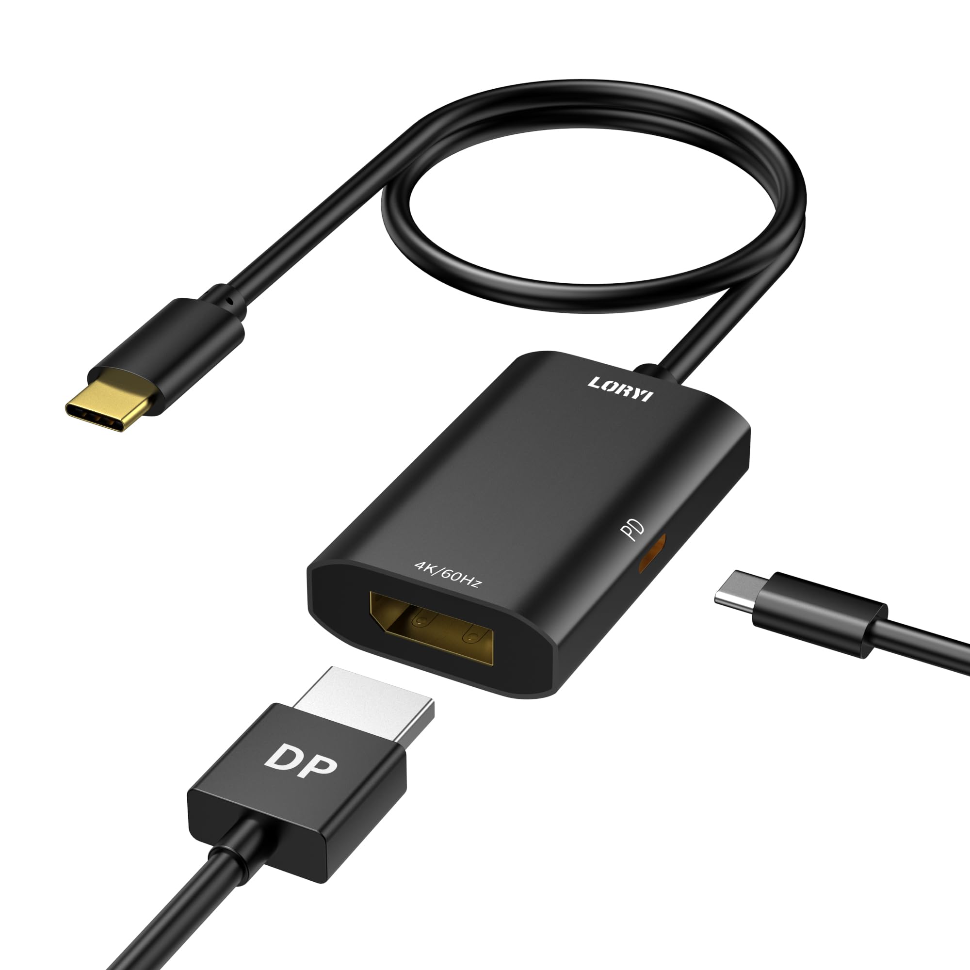 YCE USB C naar Displayport 1.4 Adapter (8K@60Hz/4K @240Hz) 3-in-1 met PD 100W & USB2.0 Thunderbolt 3/4 naar DP1.4 adapter, compatibel met MacBook YCE USB C naar Displayport 1.4 Adapter (8K@60Hz/4K @240Hz) 3-in-1 met PD 100W & USB2.0 Thunderbolt 3/4 naar DP1.4 adapter, compatibel met MacBook