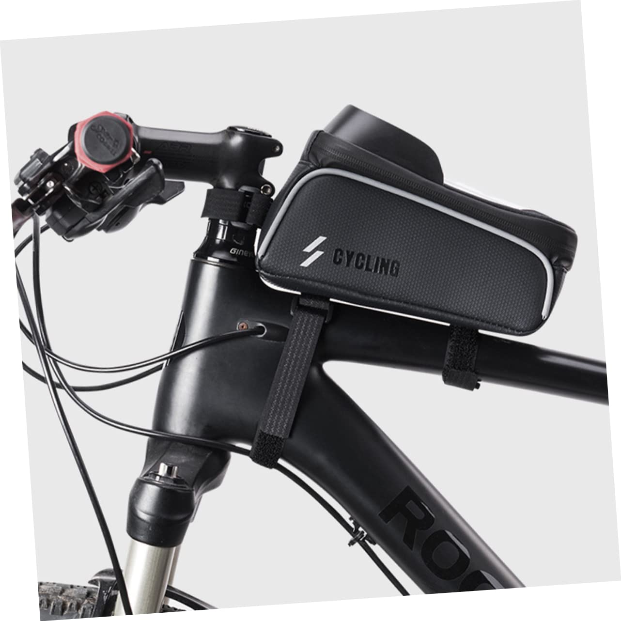 Hemobllo 2 Pezzi Borsa per cellulare GPS borsa da manubrio per telefono borsa a tracolla borsa del telefono bike phone holder custodia telefono impermeabile borsa da bicicletta Black