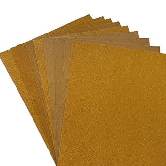 Color Zebra Sanding Paper/Emery Paper/Sandpaper (Brown, Grit-80-3pcs 100-3pcs 120-3pcs) Pack of 9 sheets