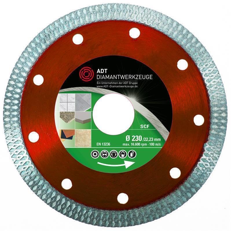 Disco de corte de diamante para azulejos Supercut de 115 mm de diámetro, orificio de 30,0 mm