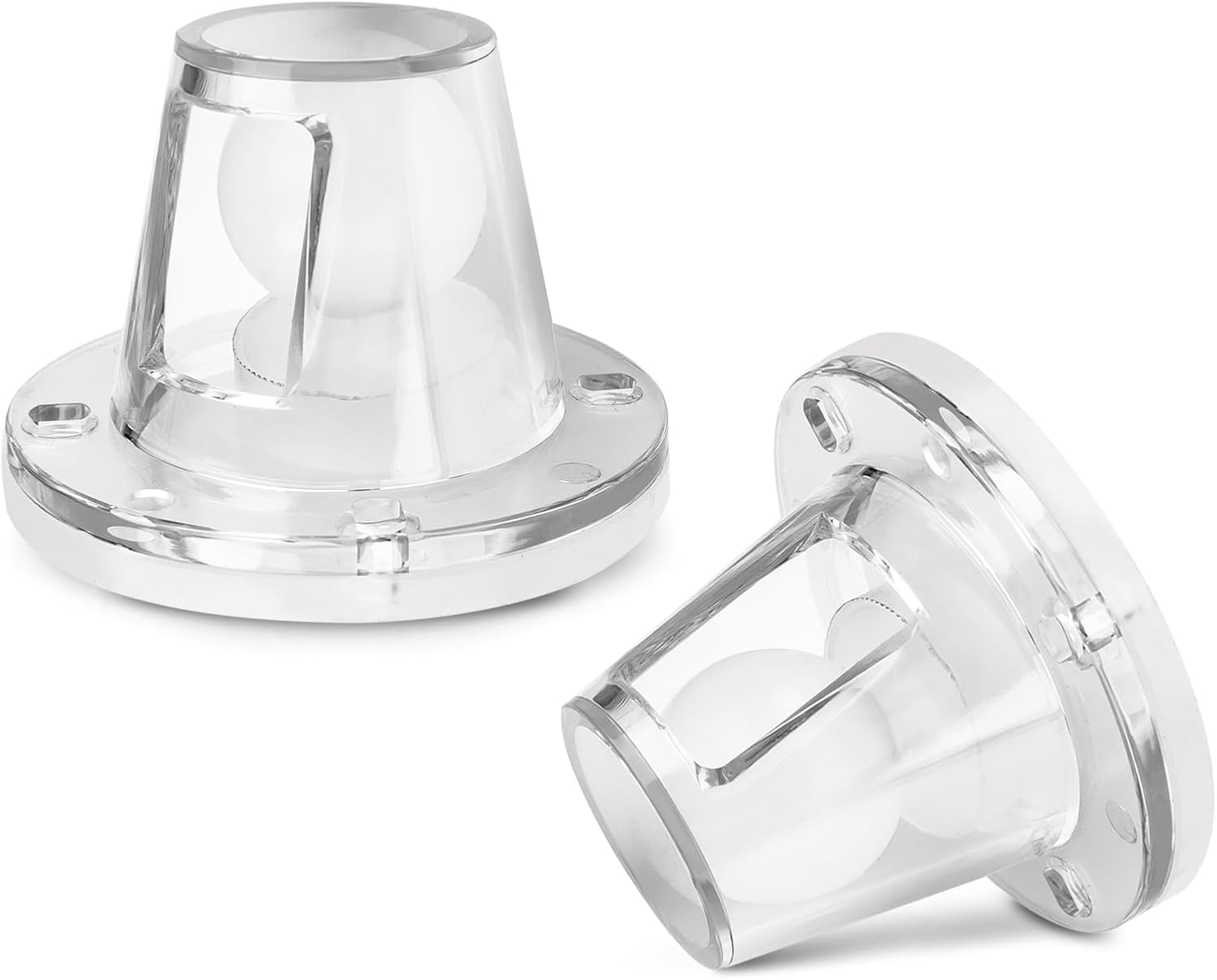 Boat Scupper Drain Valve Self-Bailing Ball Fits 3/4 Inch to 1-1/2 Inch Boats Scuppers Openings - 2 Pack