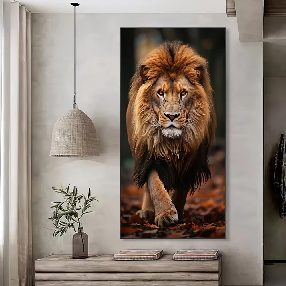 Dzikie zwierzę nowoczesny obraz na płótnie obrazy ścienne do salonu dekoracja domu bez ramy (70 x 140 cm (28 x 55 cali)/bez ramki)