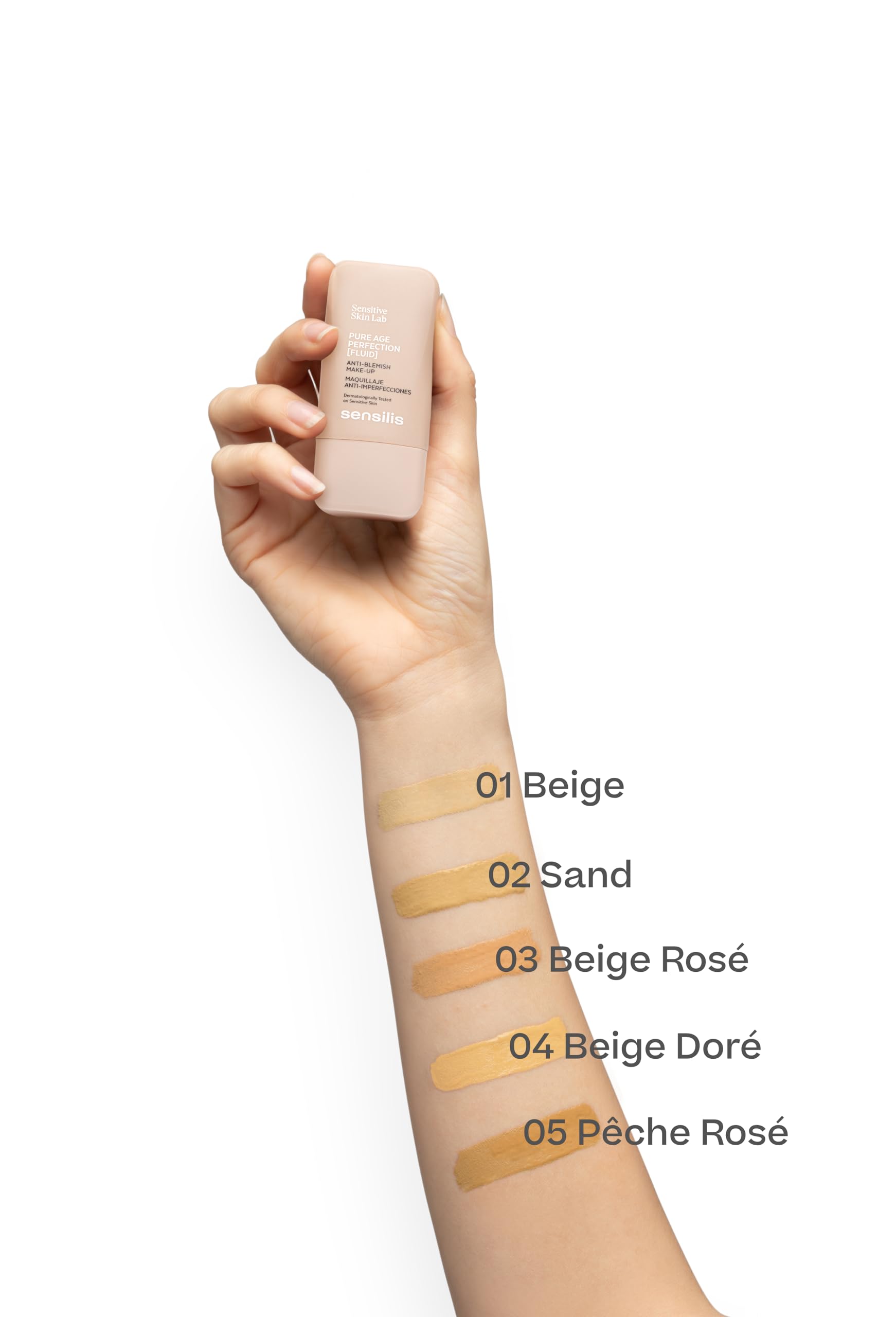 Sensilis Pure Age Perfection Maquillaje 8 Horas de Duración, Tratamiento Antiimperfecciones, Para Pieles Grasas y Con Acné