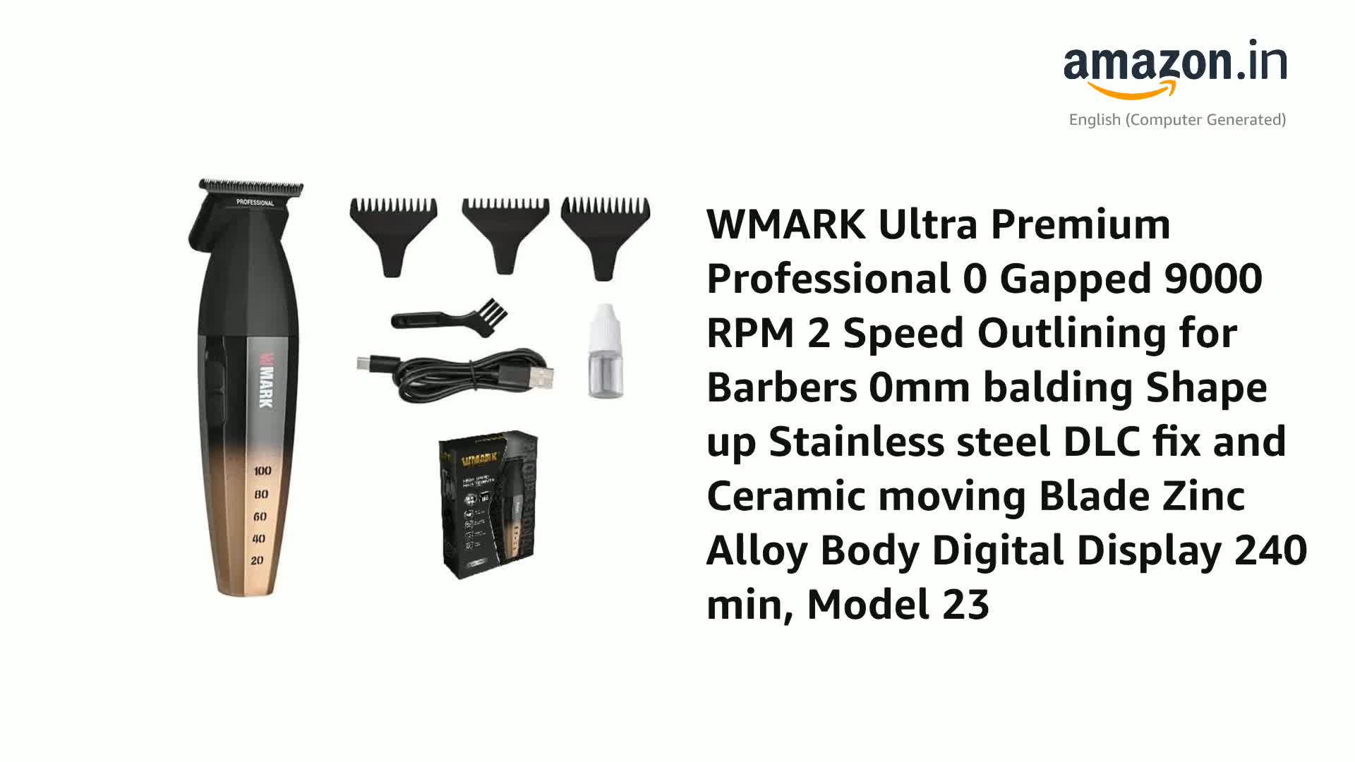 WMARK Ultra Premium Professional 0 Gapped 9000 RPM 2 Speed