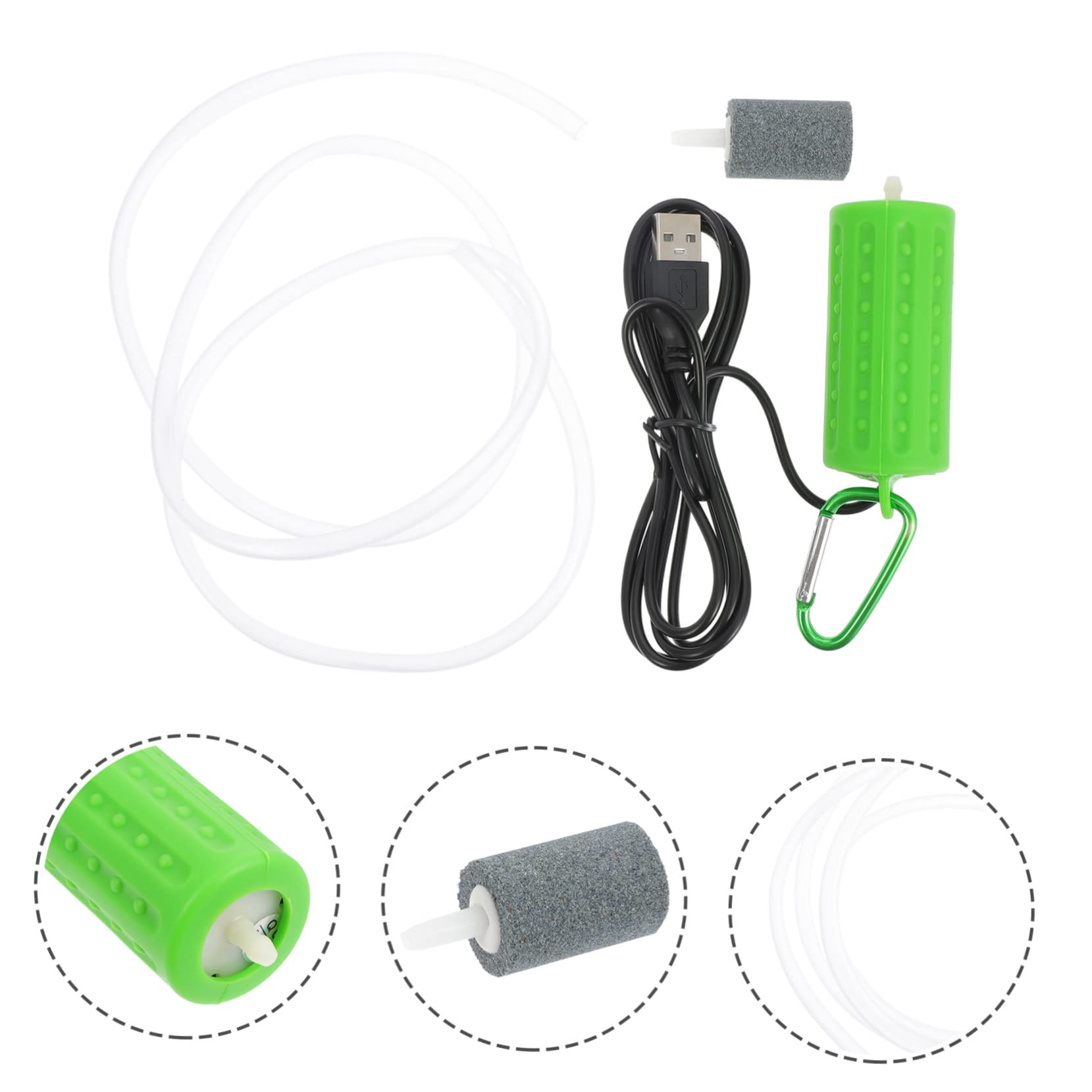 minkissy 3juegos Bomba De para Silenciosa USB Compresor De Aire para Peceras Suministro De y Portátil para y Pesca