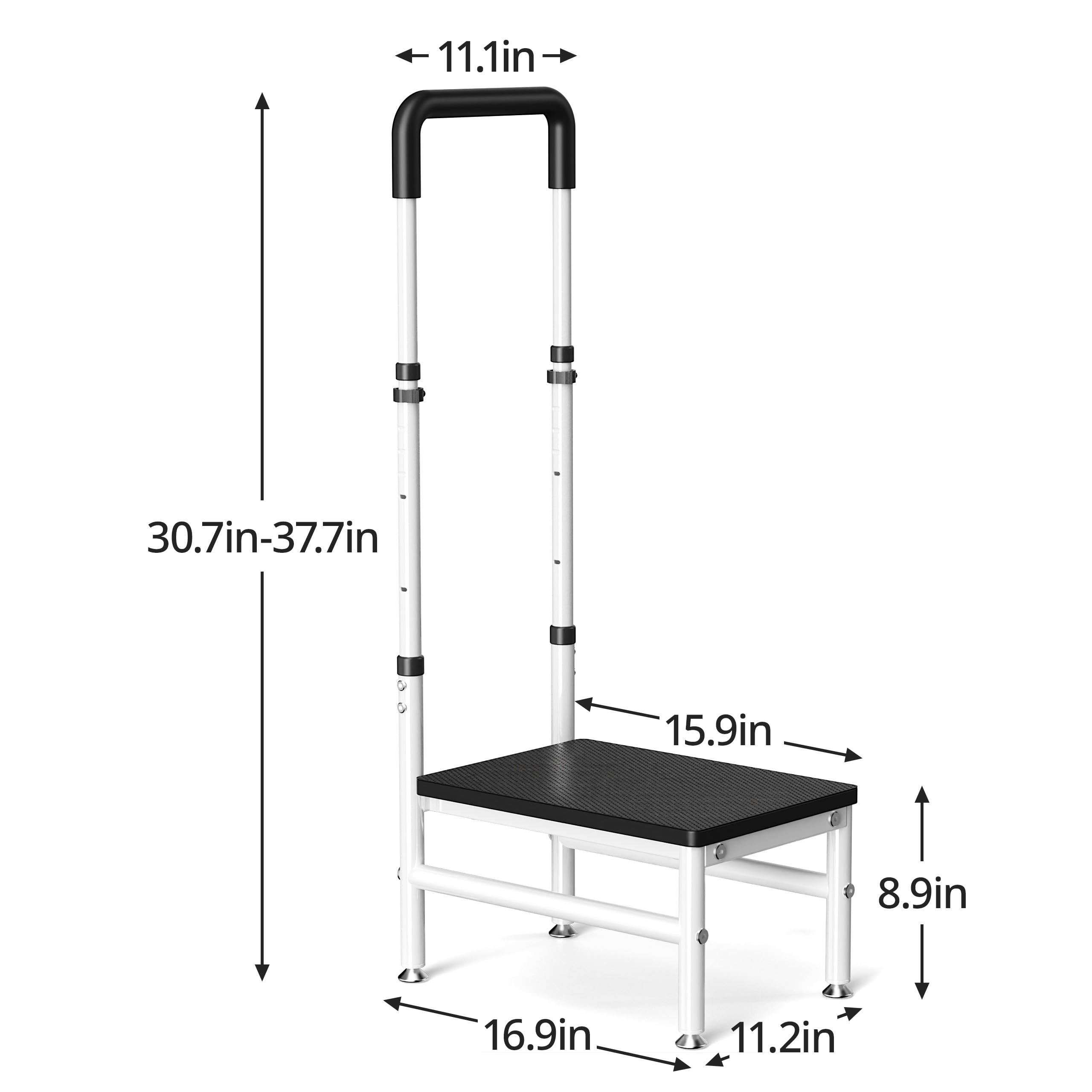 Tritthocker mit Griff, 1 Etage