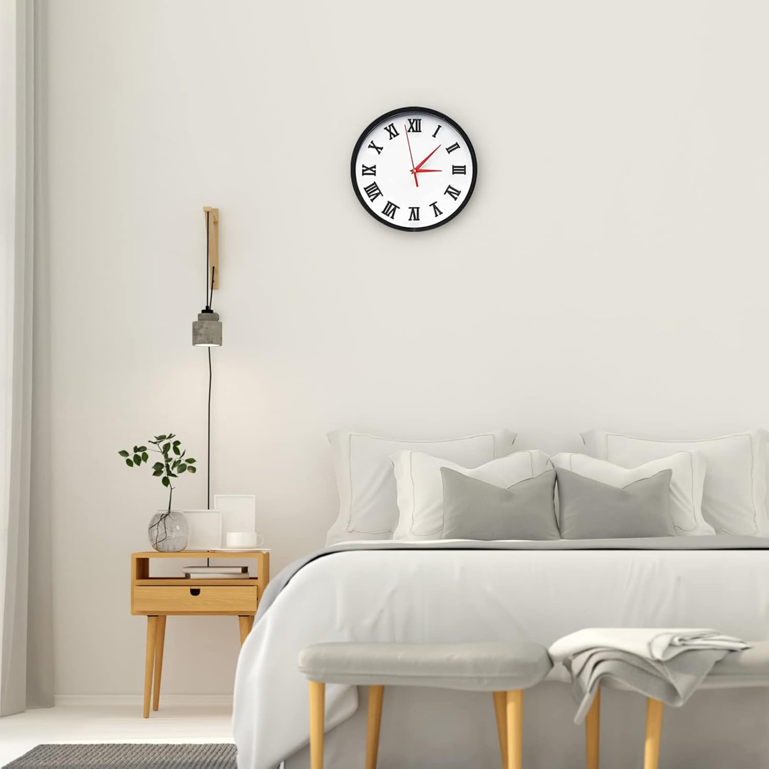 DOITOOL 6 Sets Clock Movement Mechanism with Clock Hands Clock Numbers Motor DIY Clock Repair Parts Replacement Kits