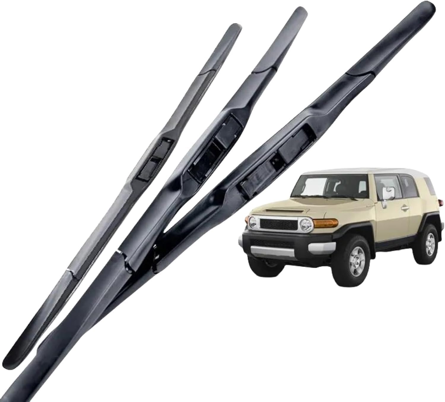 Kanhaoni Front Windscreen Wiper Blades for Toyota FJ Cruiser 2006-2023 14"+16"+14",Car Windscreen Wiper